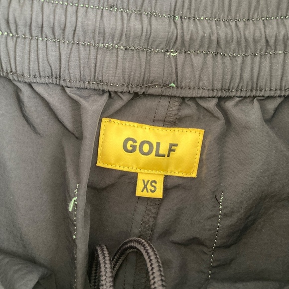 Golf Wang Bolt Nylon Pants Black Men’s XS Green Stitching - Picture 4 of 7